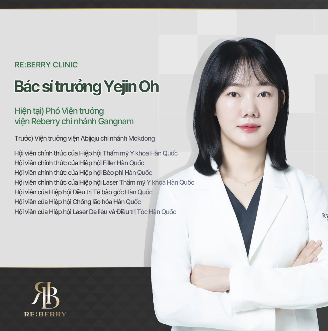 Dr. Yejin Oh — Bác sĩ chuyên khoa Y học Thẩm mỹ tại RE:BERRY Clinic Gangnam, chuyên gia da liễu và filler Hàn Quốc