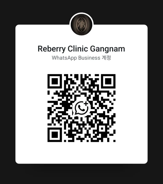 RE:BERRY Gangnam WhatsApp QR code for tourist consultation booking