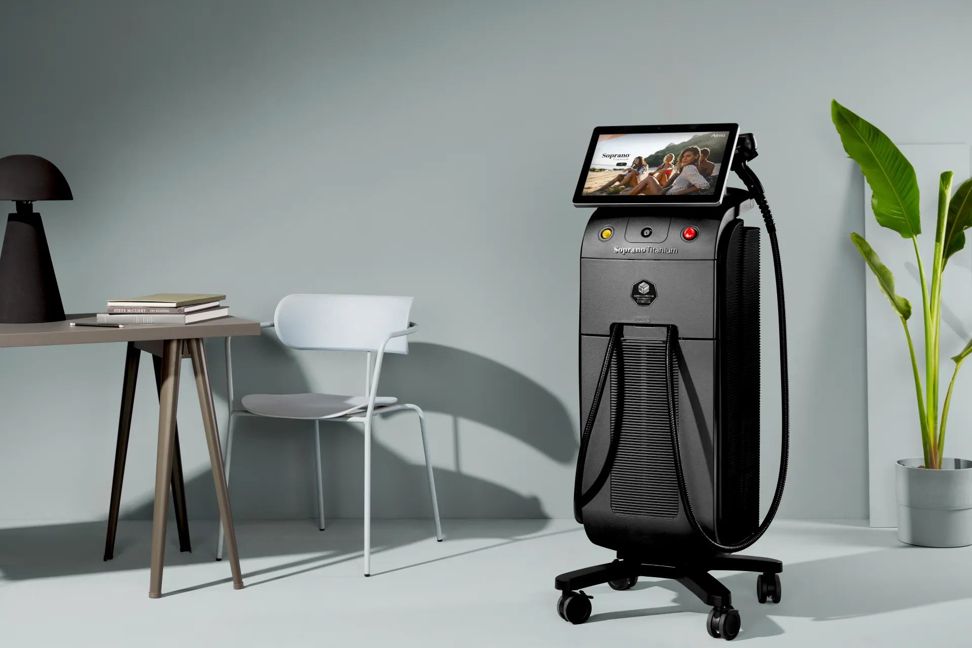 Alma Soprano Titanium diode laser device at RE:BERRY soprano titanium hongdae seoul clinic near Hongik University Station