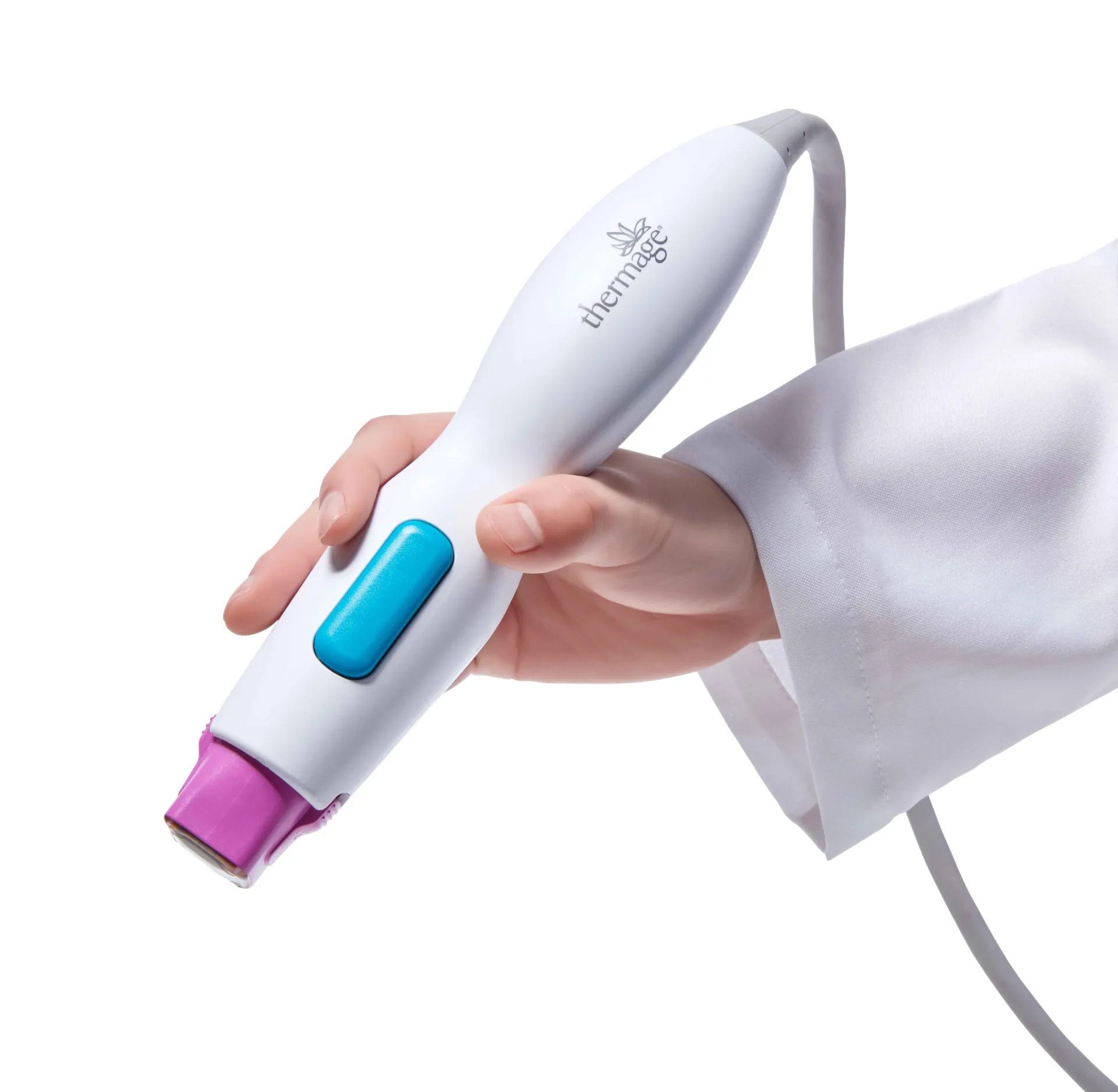 Thermage FLX handpiece delivering monopolar RF pulses by Dr. Jae-Hong Kim