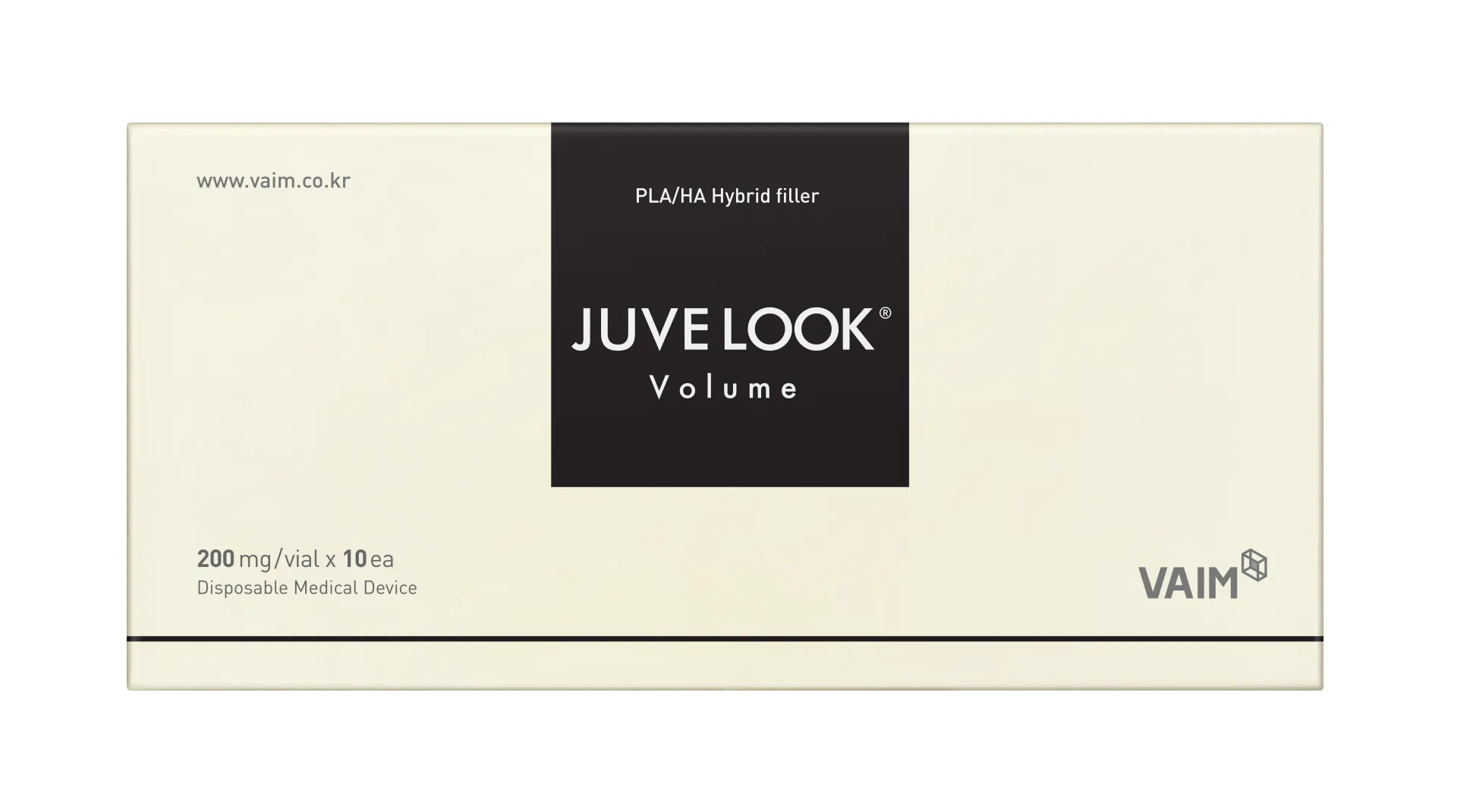 Juvelook Volume product showing high-concentration PDLLA formulation