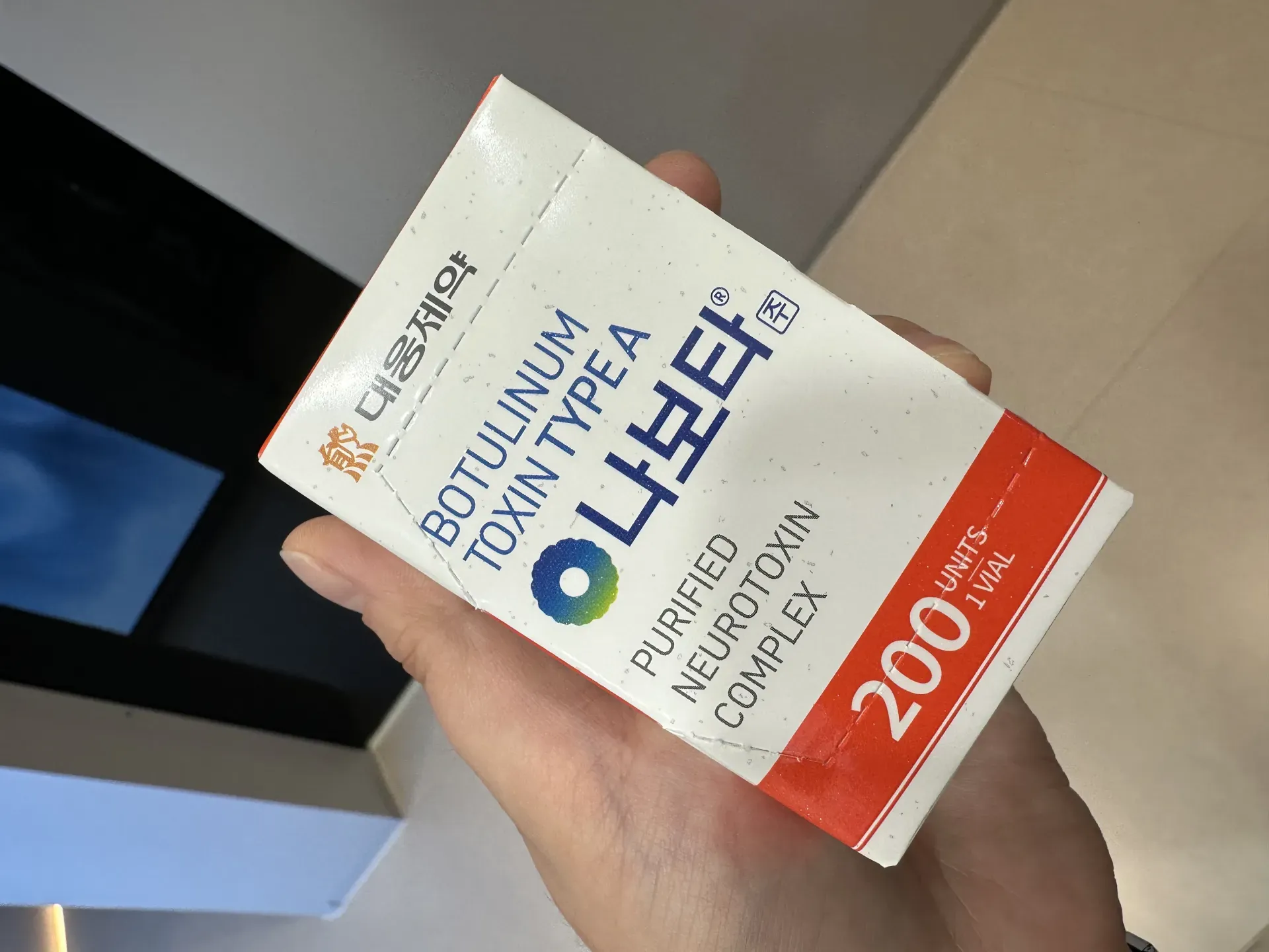 Nabota Korean botulinum toxin product used at RE:BERRY Incheon Airport clinic