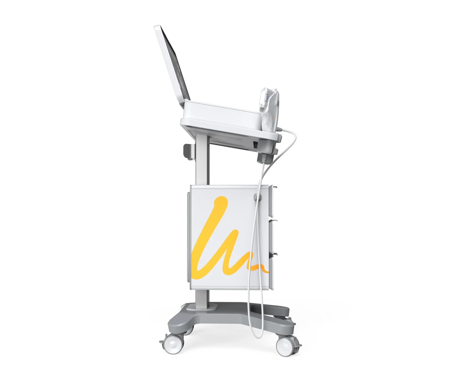 Ultherapy Prime DeepSEE visualization screen showing tissue layer mapping