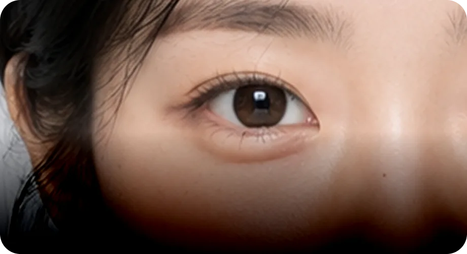 자연스러운 애교 라인 형성