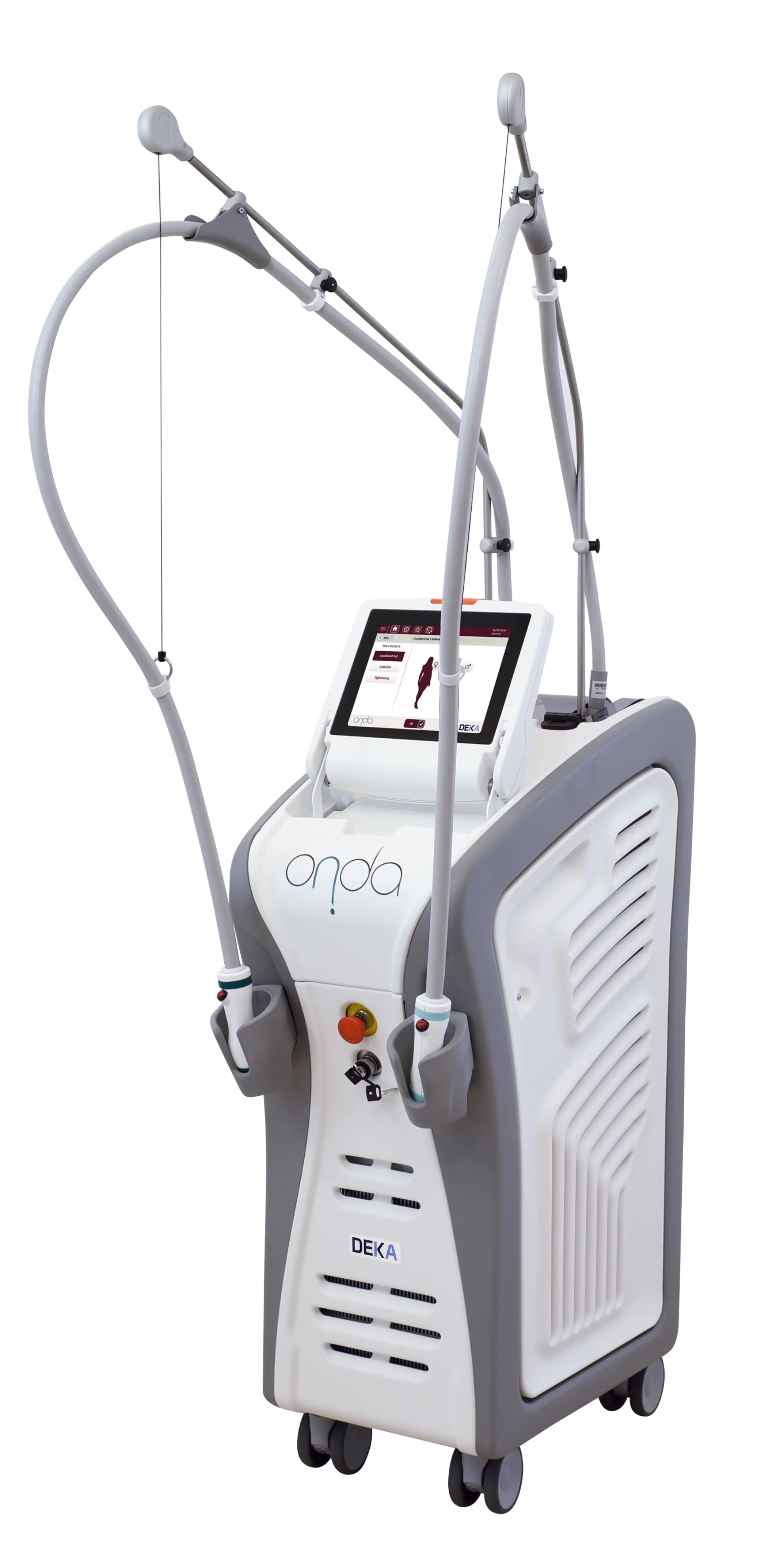 Onda Coolwaves body contouring handpiece and control panel at RE:BERRY Myeongdong