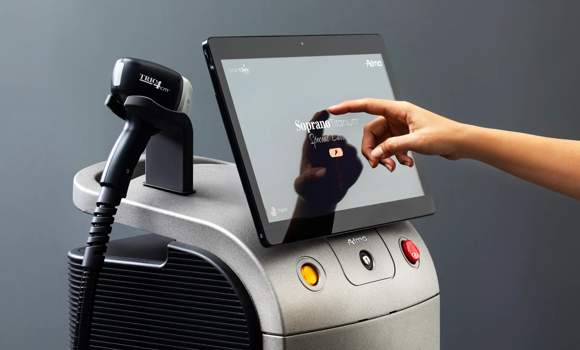 Soprano Titanium laser treatment in progress