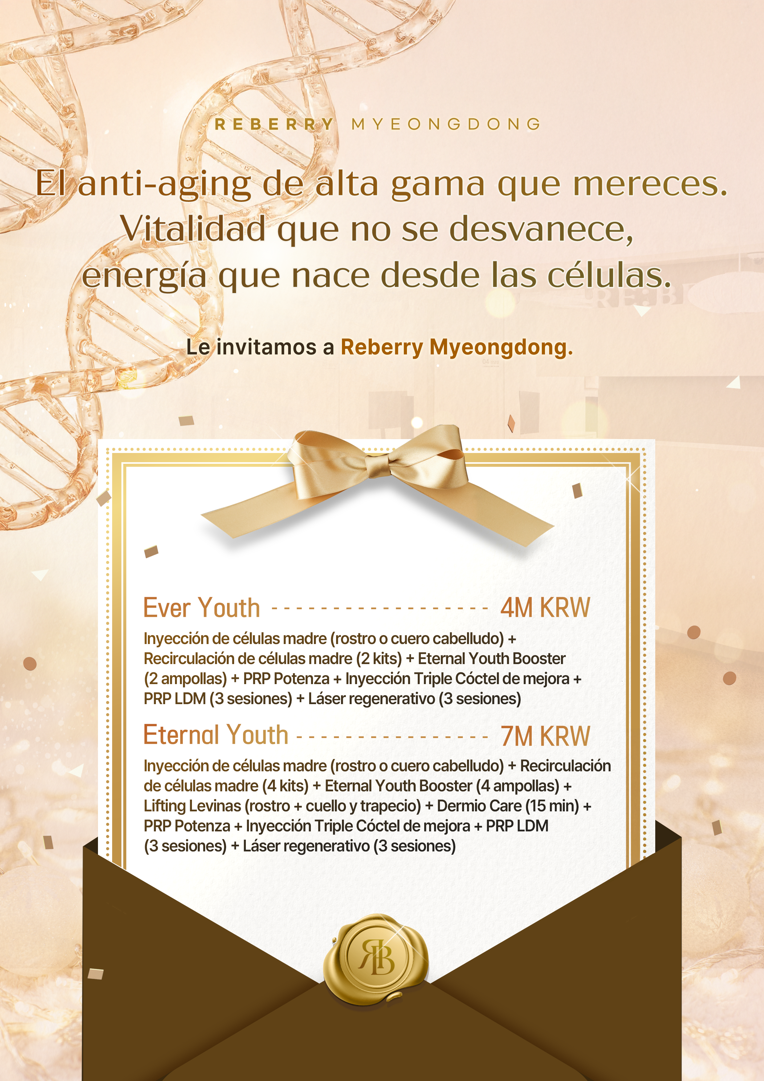 RE:BERRY Myeongdong Células Madre Eternal Youth Promoción 7 — Antienvejecimiento premium